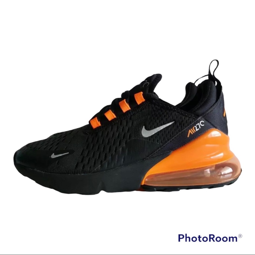 Nike Air Max 270 GS Black and orange  brand new  Without Box..  Never worn